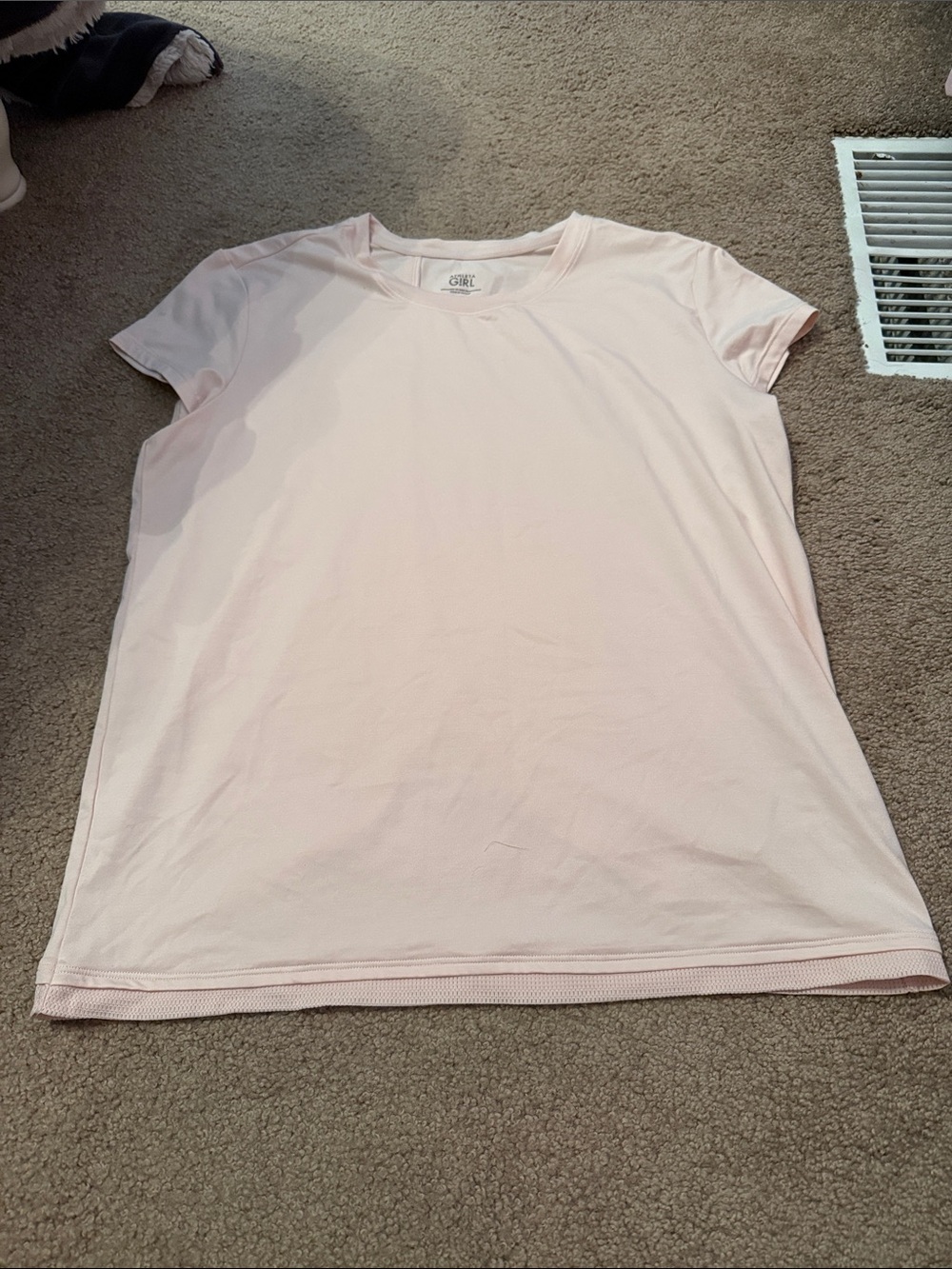 Athleta Girl Pale Pink Crewneck Tee